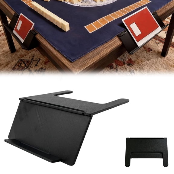 Foldable Mahjong Card Holder, Ergonomic Angled Portable Mah Jong Card Holder for Tabletop Playing, 7.5in Lightweight Space Saving Decoration Stand