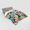 thumbnail image 2 of Ambesonne Psychedelic Bedding Set 4 Pcs, Retro Evil Eyes, Queen, Multicolor, 2 of 2