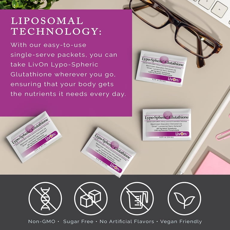 lypo-spheric glutathione LivOn Lypo-Spheric Glutathione 30 Packets main image 1