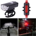 thumbnail image 3 of Faro LED para bicicleta, lámpara frontal, luz trasera recargable por USB, equipo de ciclismo, 3 of 6
