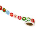thumbnail image 1 of Merry Christmas Holiday Stickers Labels Christmas Tags Envelope Seals 1inch/1.5inch, 1 of 5