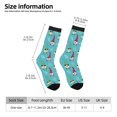 thumbnail image 2 of Fotbe Gnomes Holding Fruits Calcetas Largas con Estampado para Hombre y Mujer – Calcetas de Compresión Transpirables y Elásticas, Viajar y Uso Diario Talla 5-11, 2 of 6