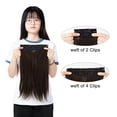 thumbnail image 4 of SAYFUT Clip in Extensions Ponytail Long Soft Silky Natural Straight Hairpieces with 8 Clips, Thick Thickened Clip in Synthetic Hair Extensions 3pcs 160g, 4 of 6