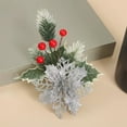 thumbnail image 2 of Cheapark Artificial Christmas Wreath With Green Leaves Red Berries For Door Wall Xmas Tree Home Party Decor, 2 of 6