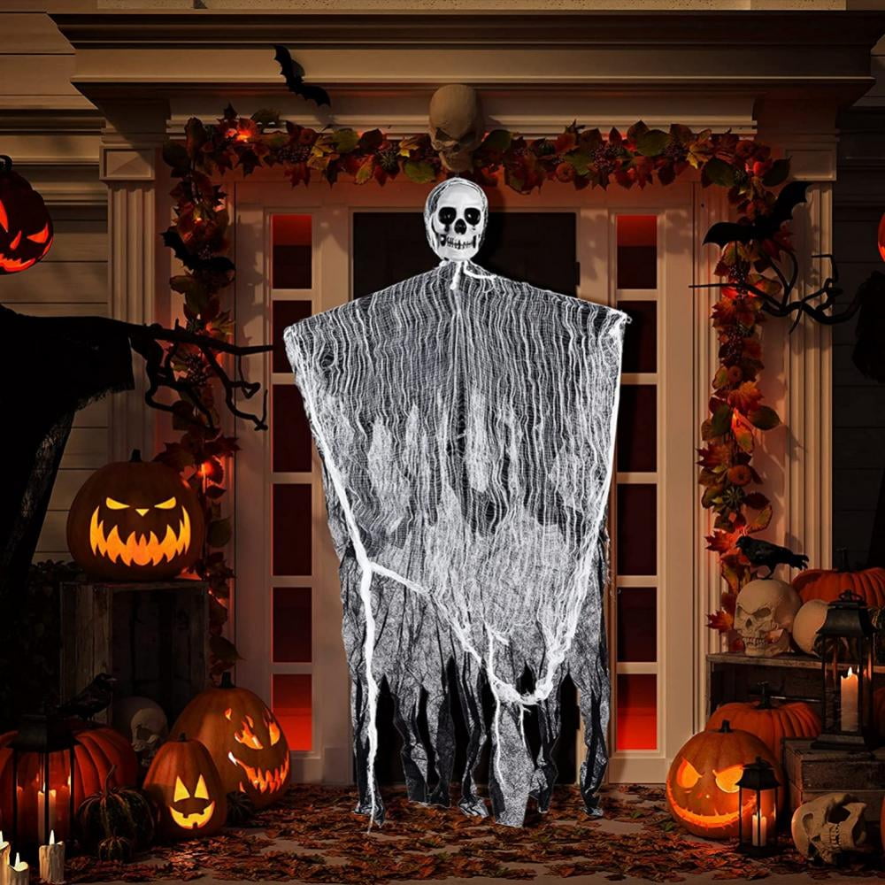 Halloween Scary Ghost Skull Witch Hanging Curtain Haunted Outdoor Party Decor 