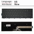 thumbnail image 4 of New Original Notebook Keyboard For DELL Inspiron 15 3000 5548 5542 3541 3542 5547 P39F Series US Keyboard RU Red font Backlit, 4 of 6