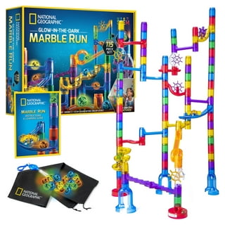Ucradle Glow Marble Run Marbles - 40 Glass marbles, Size: 6