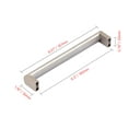thumbnail image 6 of Utopia Alley 25pcs Bern Pull Handle - Decorative Cabinet Drop Pull Handles- Vintage Cabinet Hardware with Hand Finished Brushed Nickel - Metal Drawer Pull Handle, 6.3" Center to Center, 6 of 9