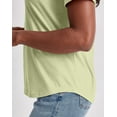 thumbnail image 4 of Hanes Short Sleeve Tee T-Shirt Crewneck Womens Originals    100% Cotton Relaxed Fit, 4 of 6