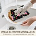 thumbnail image 5 of 2 Pcs Pioneer Flower Floral Print Pattern Kitchen Towels, Funny Microfiber Dish Towel Set, 18" X 26" Tea Towels, 5 of 6