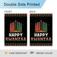 thumbnail image 5 of Happy Kwanzaa Garden Flag 12.5x18 Double Sided Vertical Kinara Candles Celebrates African Americans Heritage Farmhouse Yard Flag Outdoor Decor, 5 of 6