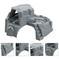 SOPOTUTU Realistic Grey Plastic Train Tunnel Model for Train Set Layout and Scene Decoration, 1 Piece