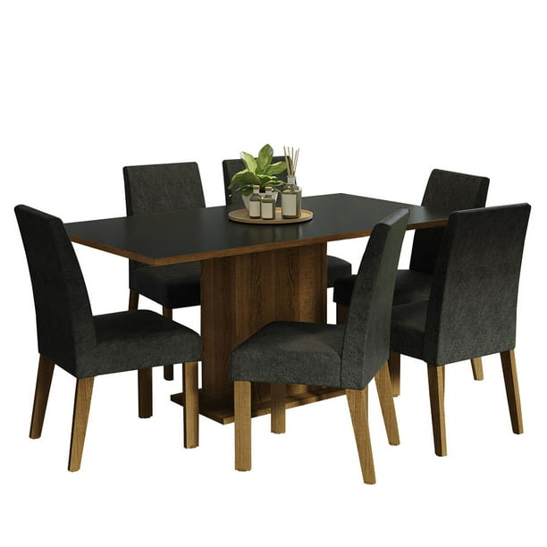 Juego de Comedor Madesa Oxford Renata con Mesa y 6 Sillas
