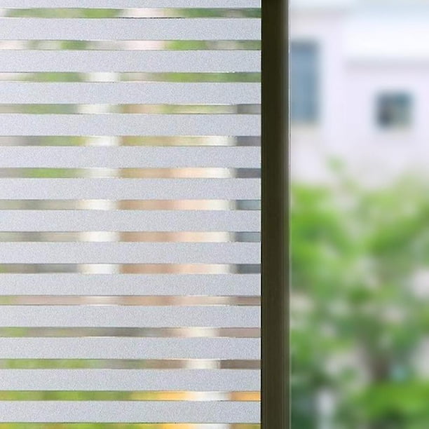 45x200cm Película de ventana autoadhesiva estática Película de vidrio decorativa Protección UV Película de privacidad para ventana Etiqueta de ventana no adhesiva Oficina en casa Sala de reuniones Tir