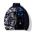 thumbnail image 4 of Chaqueta informal de algodón de invierno para hombre, abrigo de algodón con estampado de gatito, chaqueta holgada y cómoda, ropa de calle Harajuku, abrigos para hombre, 4 of 4