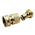 thumbnail image 3 of LEEYNEER2 Sets Garden Hose Brass Quick Connector Garden Hose Fitting Water Hose Connectors 3/4 Inch External Thread Female and Internal Male Connector (US Type), 3 of 6