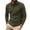 Green, variant on Prolriy Shirts for Men, Men's Fashion Spring and Autumn Casual Long Sleeve Button Solid Color Long Sleeve T Shirt Top Mens Shirts Green M