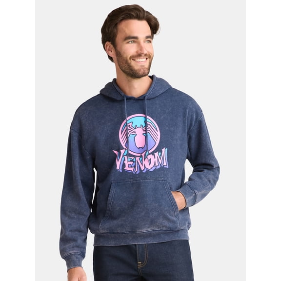 Venom Men's and Big Men's Icon Graphic Hoodie Sweatshirt, Sizes S-3XL