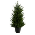 thumbnail image 3 of Nearly Natural 18in. Cedar Artificial Tree with LED Lights UV Resistant (Indoor/Outdoor), 3 of 4