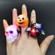 thumbnail image 2 of Halloween Light-emitting Plastic Pumpkin Bat Skull Shape Children's Neat Toy Ring Gong Bohan unisex, 2 of 2