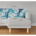 thumbnail image 5 of Amrita Sen Broadcloth Blue Aqua White Zippered Pillow PL318BrCDSZP26x26, 5 of 5