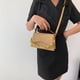 thumbnail image 4 of Bolso de hombro para mujer, estilo retro, clásico, de piel sintética, con hebilla magnética, color marrón oscuro, 4 of 5