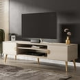 thumbnail image 2 of Manhattan Comfort Haley 70.9" Mid-Century Modern TV Stand in White, 2 of 5