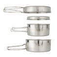 thumbnail image 4 of Camping Cooking Cookware Set 4Pcs Pots Pans Bowl Multifunctional for Fishing, 4 of 8