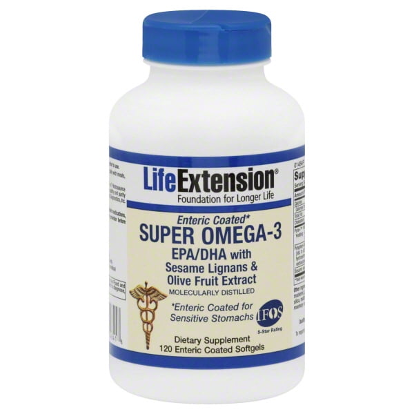 Quality Supplements and Vitamins LifeExtension Super Omega-3 EPA/DHA, 120  ea - Walmart.com