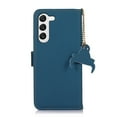 thumbnail image 4 of Nalacover for Samsung Galaxy S22 Plus Synthetic Leather and Soft TPU Case,360 Protection Flexible Luxury Magnetic RFID Flip Wallet Card Slots Kickstand Shockproof Cover with Cute Pendant.Blue, 4 of 8