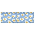 thumbnail image 6 of Yayeee Kitchen Valance Rod Pocket 54" x 18" Living Room Window Curtain, Playful Fried Eggs, 6 of 6