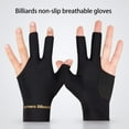 thumbnail image 2 of Open Finger Billiard Pool Gloves Adjustable Sticker Polyester Snooker Billiards Gloves Smooth Soft Portable Training Accessories 1pc Red-left, 2 of 5