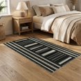 thumbnail image 2 of ODIKA Layering Striped Boho Variegated Bands Interlocking Stripe Borders for Dining Room, Under Table, Home Office, Non-Slip Chair-Friendly, 2 of 7