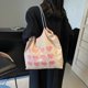 thumbnail image 3 of Bolso Comestibles Hombro para Mujer Patrón Corazón Tela Con Bolsillo Interior Compras, 3 of 9
