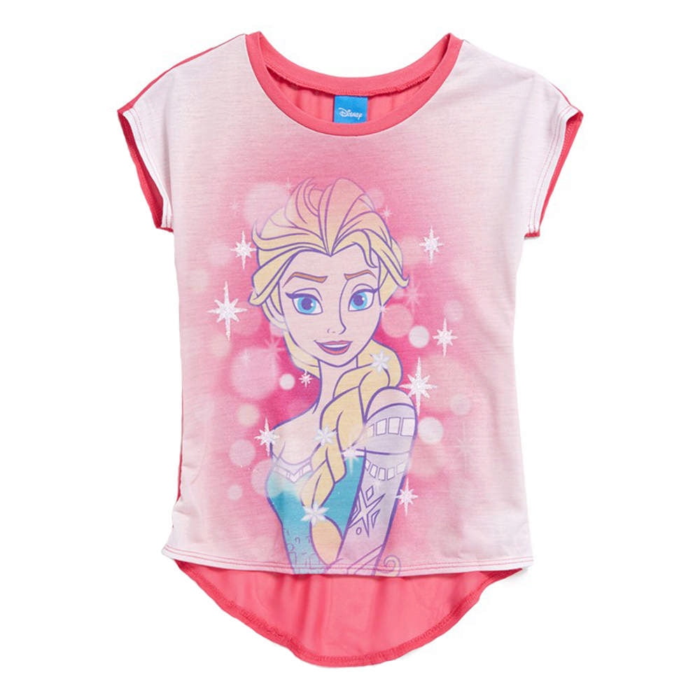 Disney Frozen Elsa Magic Juniors Pink T-Shirt