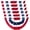 UFB-6pcs, variant on 2 x 4 Ft American Bunting Flags Outdoor,US Flag Bunting for Outside, Patriotic Half Fan Bunting Flag Indoor Outdoor for 4th of July Independence Day Memorial Day (Set of 6)