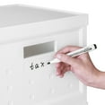 thumbnail image 3 of Collapsible Stackable Rolling File Boxes with Lids and 10 Hanging Files, Portable Plastic Storage Organizer or File Cabinet with wheels for Home or Office, 2-Pack, RTA-SBXF205, 3 of 16