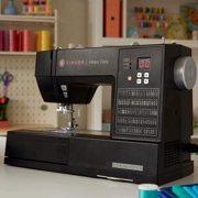 SINGER® Heavy Duty 6600C Sterling Computerized Sewing Machine + Accessory Kit | 100 Built-In Stitches, 215 Stitch Applications | 1100 Stitches/min | Metal frame, LCD Screen & 6 One-Step Buttonhole