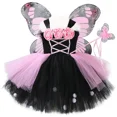 thumbnail image 2 of Vestido de tutú de mariposa monarca con alas, vestido de princesa de tul elegante para niñas, disfraz de hada para carnaval y Halloween para niñas de 1 a 14 años, 2 of 5