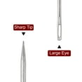 thumbnail image 4 of Uxcell 8 inch Upholstery Needles Stainless Steel Large Eye Stitching Needles 10 Pack, 4 of 5