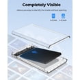 thumbnail image 4 of Rongsi 2.5 Inch SATA to USB 3.0 Tool free CLEAR External Hard Drive Enclosure [Optimized for SSD, Supports UASP SATA III], 4 of 12