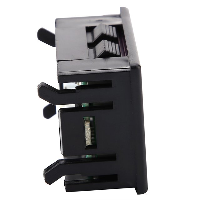 Medidor de Voltaje Digital Voltímetro de 3 Hilos DC 0-100V Medición de Voltaje Mini Pantalla LED de 056 "Medidor de Panel de Voltios Digital con Reversa Probadores Múltiples ANGGREK Otros