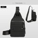 thumbnail image 3 of Bolsa de hombro portátil y plegable amarilla, bolso fijo para rascarse y morder con correas, cambio de circunferencia del pecho, con bolsillo con cremallera, grande, 3 of 6