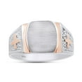 thumbnail image 2 of AFFY Cross Signet Ring Two Tone In 14K White Gold Over 925 Sterling Silver, Ring Size 11.5, 2 of 4