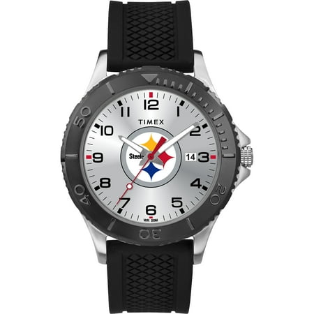 Pittsburgh Steelers Watch - Timex - NFL Tribute Collection Gamer Black Men's Watch, Pittsburgh Steelers