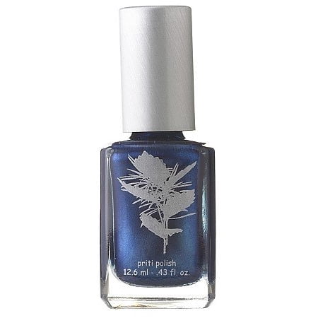 Color Cornflower Blue - Nail Polish #633 Cornflower By Priti (Opaque metallic blue)