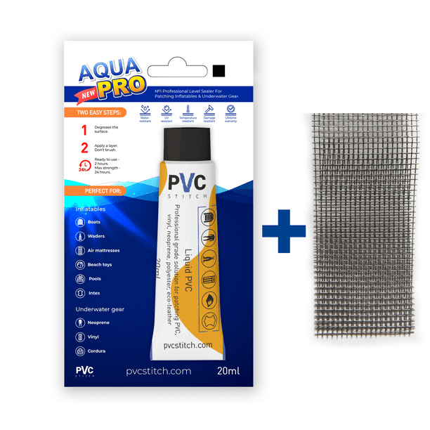 Aqua Pro Black Liquid Patch Waterproof Repair Kit for PVC and PU