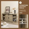 thumbnail image 6 of Costway TV Stand Farmhouse Cabinet Sliding Barn Door Adjustable Shelves for TV up to 65", 6 of 10