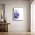 thumbnail image 6 of Blue Floral Hydrangea Plant Canvas Painting Print Wall Art for Living Room Bedroom Decoration Frameless, 6 of 7