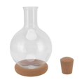 thumbnail image 2 of Carafe à Vin Rouge Aérateur Verre Borosilicate Grand Calibre Liège Transparent Élégant Mesureur Sobre Usage Domestique Réveil Rapide, 2 of 7